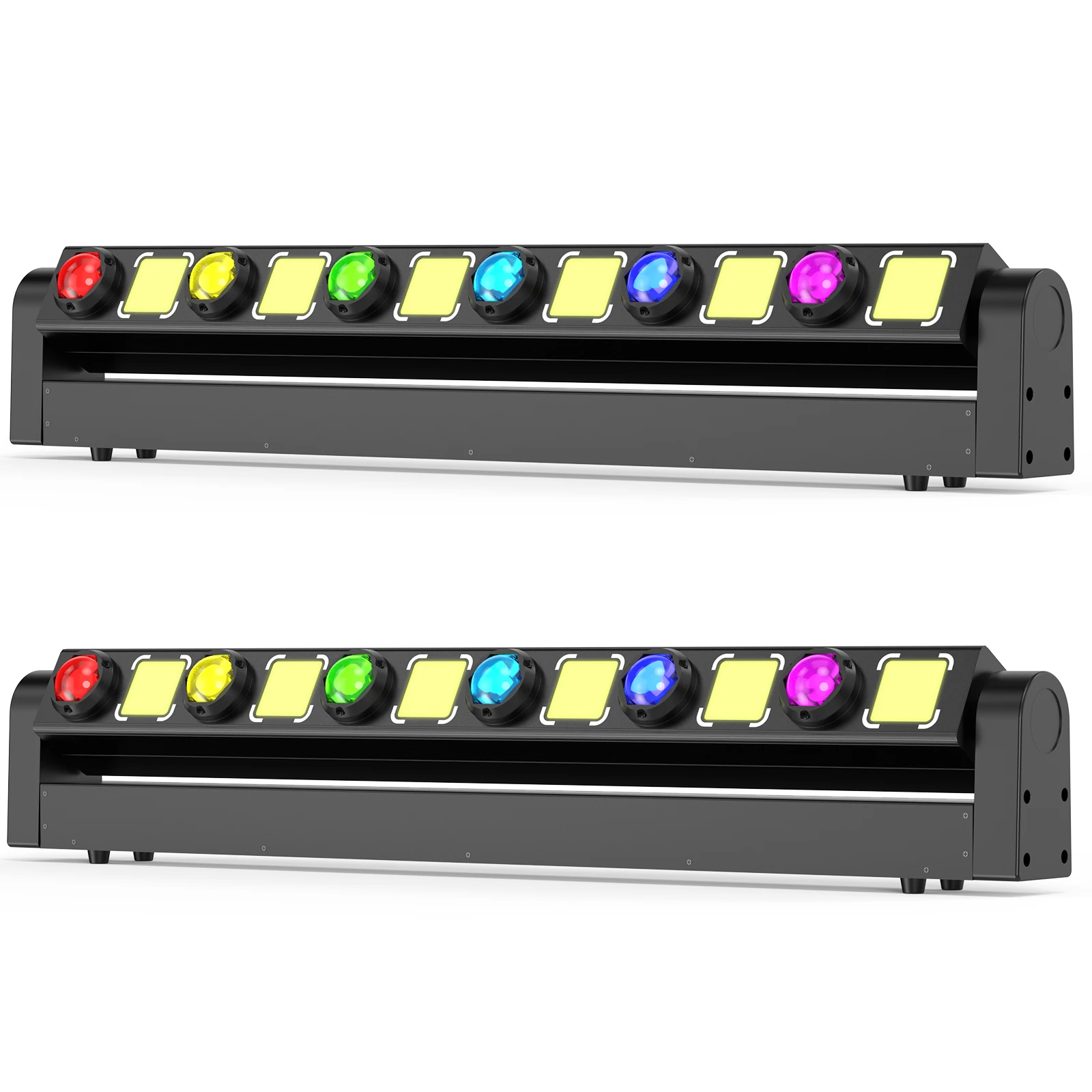 2 Pcs 60W Beam LED+ 45W RGB Wash Stage Light Bar Stage Light DMX512 Suitable for Home Parties KTV Clubs Bars Weddings DJ Party