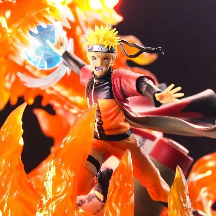 Hokage CS 7th generation Hokage Naruto, with replacement body, nine-tailed helical pill luminous figure wholesale model ornament