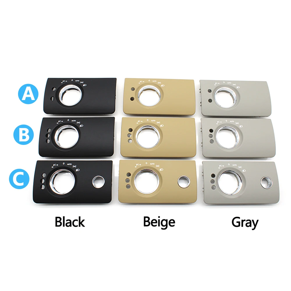 Car Interior Accessories Front Headlight  Switch Button Panel Trim Cover For Benz W164 ML GL 300 350 450 500 2005-2011