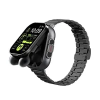 for Doogee S Cyber S Punk S118 S200 X Smart Watch TWS 2 In 1 Wireless Bluetooth Noise Cancelling Earphones Watch Heart Rate NFC