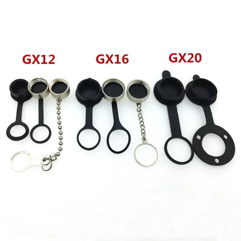 1Pcs GX12 / GX16 / GX20 Aviation Waterproof Cover Caps Connector Dust Metal / Rubber Cap Circular Protective Sleeve Plug
