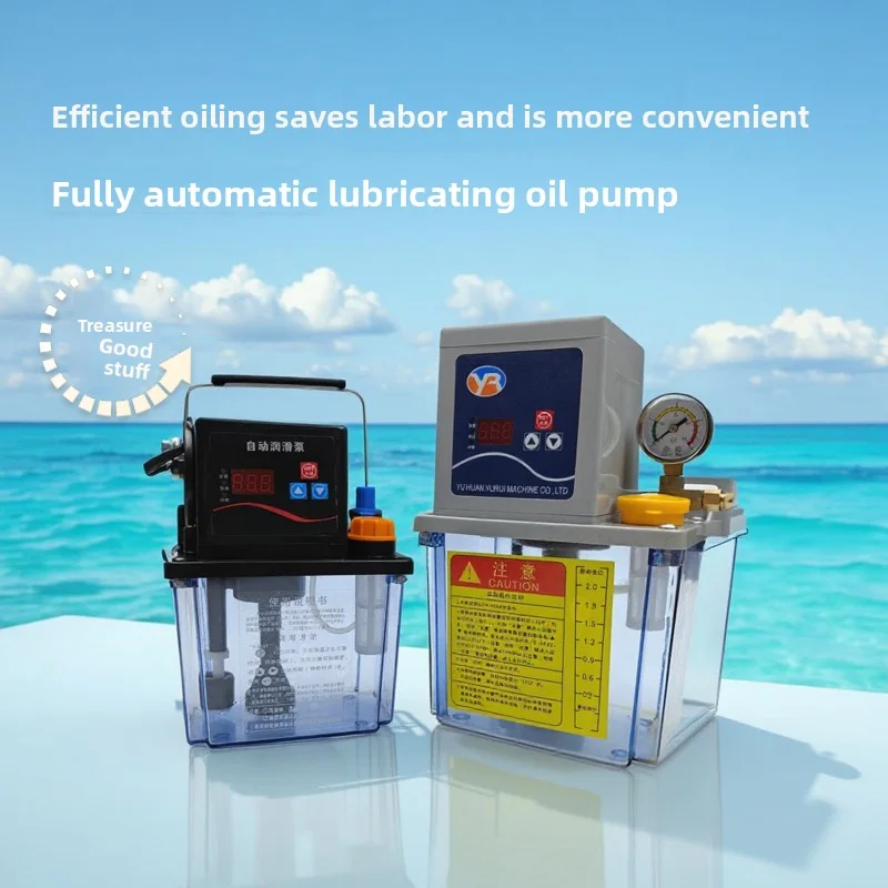 Lubricating Oil Pump 220V Manual Oil pump Electric Gear Pump for atc machine cnc router  Single-display Electromagnetic Pump
