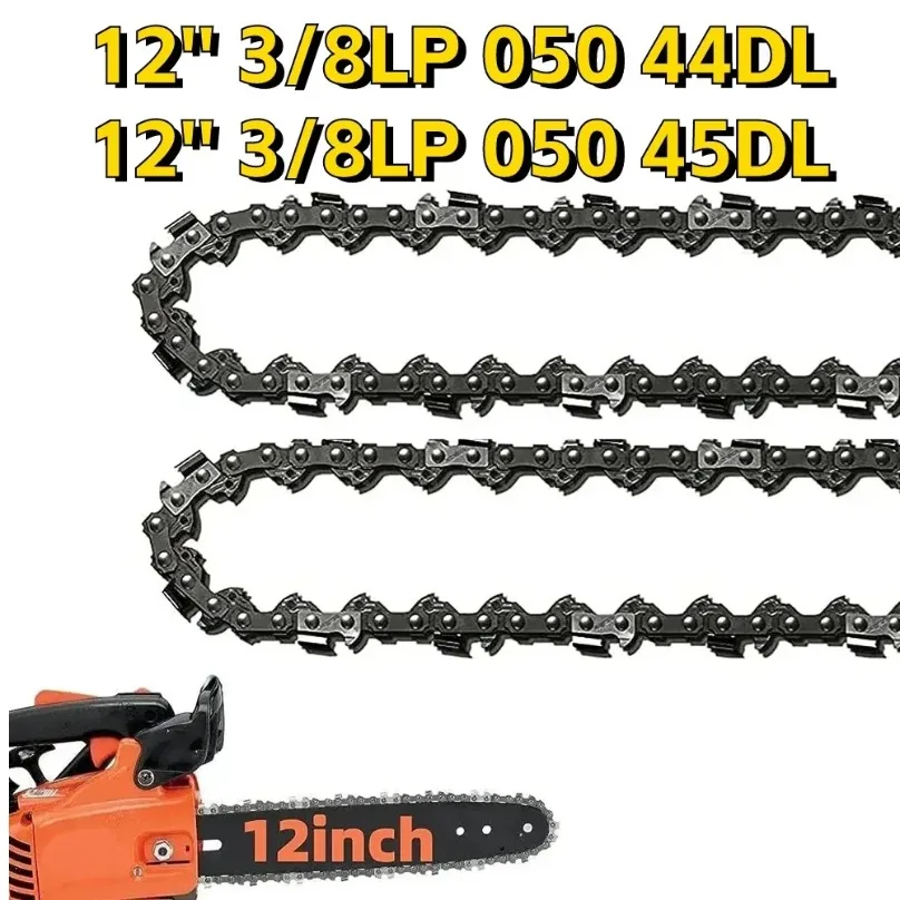 1 Pack 12 Inch Chainsaw Replacement Chain, 3/8 LP .050