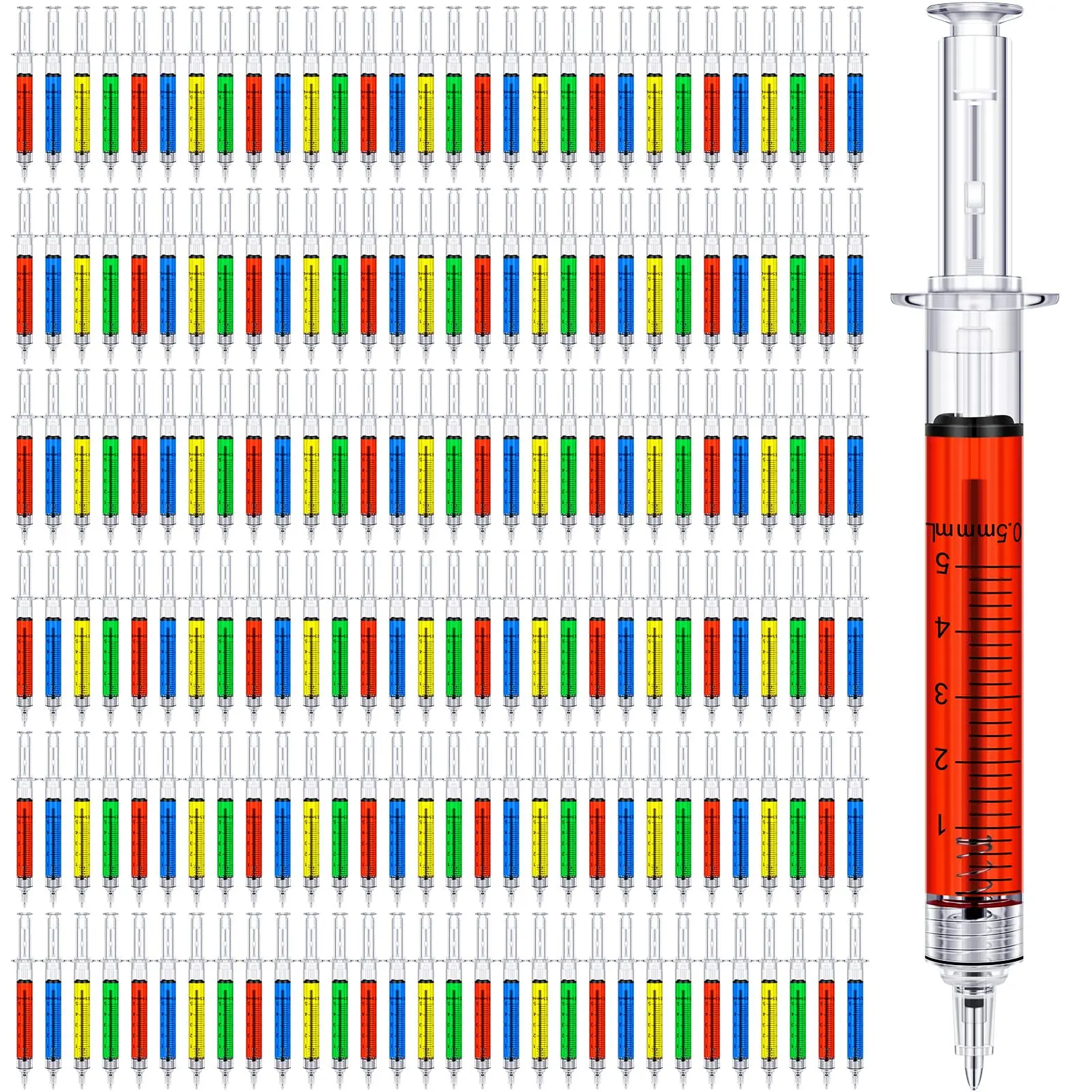 

120pcs Syringe Pens Ballpoint Pens for Nurses School Halloween Christmas Supplies