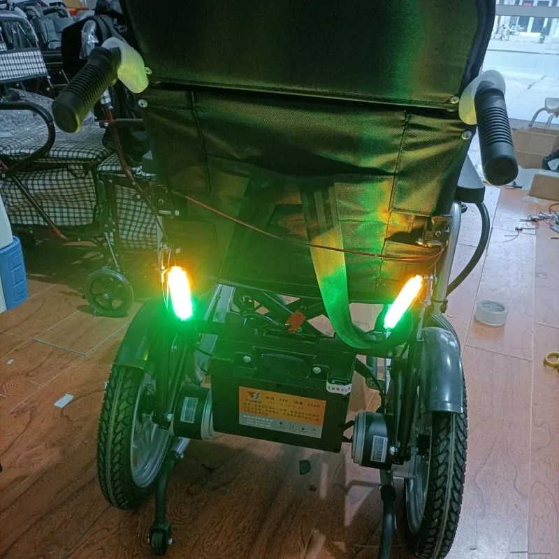 Night Running Light LED Flash Ultra Bright Universal Type 24V Special Ultra Flash Electric Wheelchair Yellow Green Warning Light