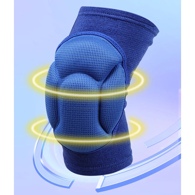 1 Pair Sports Thickening Knee Pads Volleyball Extreme Sports Kneepad Brace Support Dancing Anti collision Elastic Knee Protector