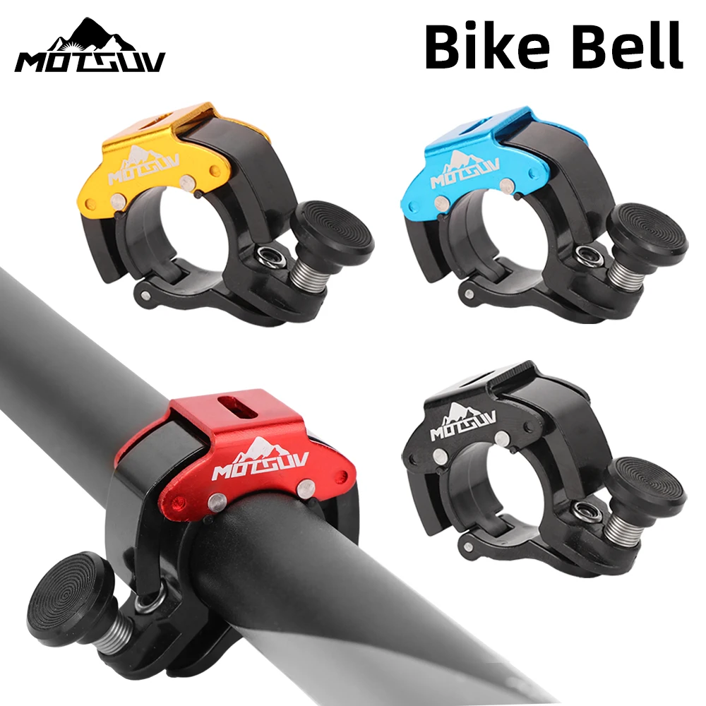 

MOTSUV Bicycle Horn Aluminum Alloy Ring Style Loud Waterproof Easy Install With Anti-Slip Washer Child Adult Bicycle Bell