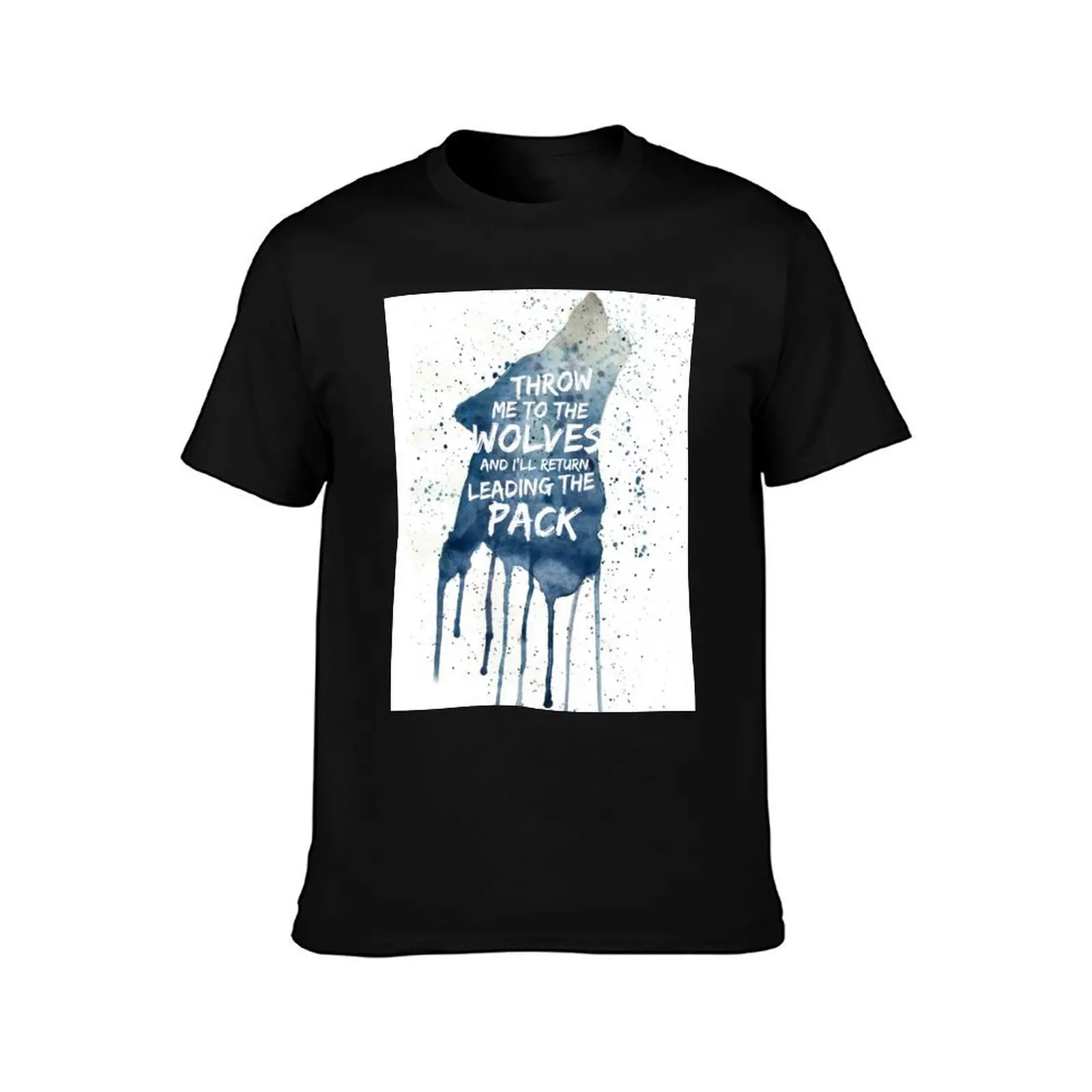 Throw Me To The wolves T-Shirt Summer Casual Cotton Tee Oversized Streetwear Tops Vintage Graphic Print Unisex Men Women