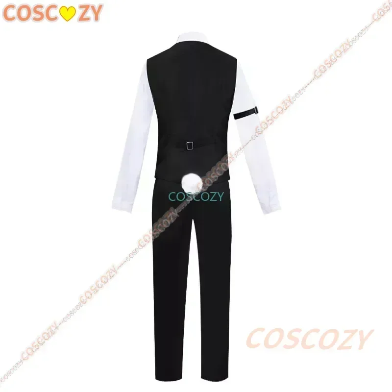 أزياء كوسبلاي لوف آند ديب سبيس زيفيا التأثيرية، بدلة أرنب للجنسين، ملابس تنكرية للعبة الرسوم المتحركة للهالوين كون للرجال