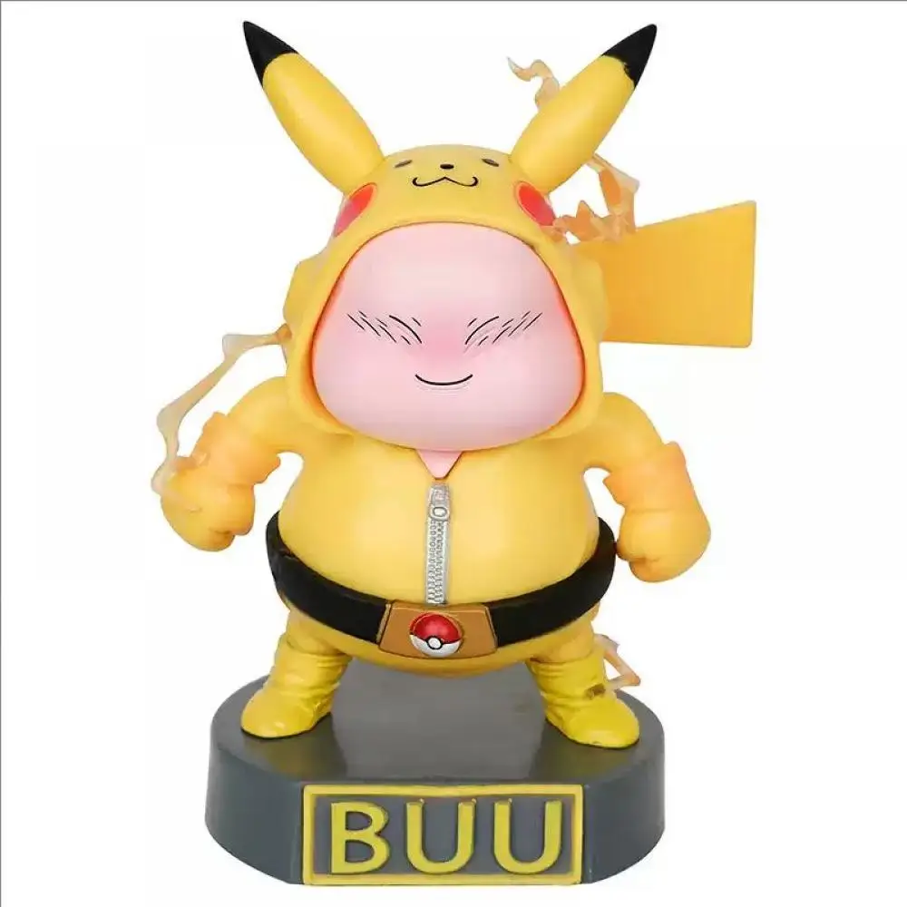 15Cm Hot Anime Dragon Ball Figure Majin Buu Cos Pikachu Cute Pvc Action Figure Model Desktop Car Ornament for Children Toy Gifts