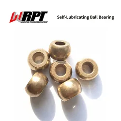 Self-Lubricating Ball Bearing Inner Diameter 2~5 Spherical Oil-Impregnated Bearings Powder Metallurgy Spherical Porous Bearing