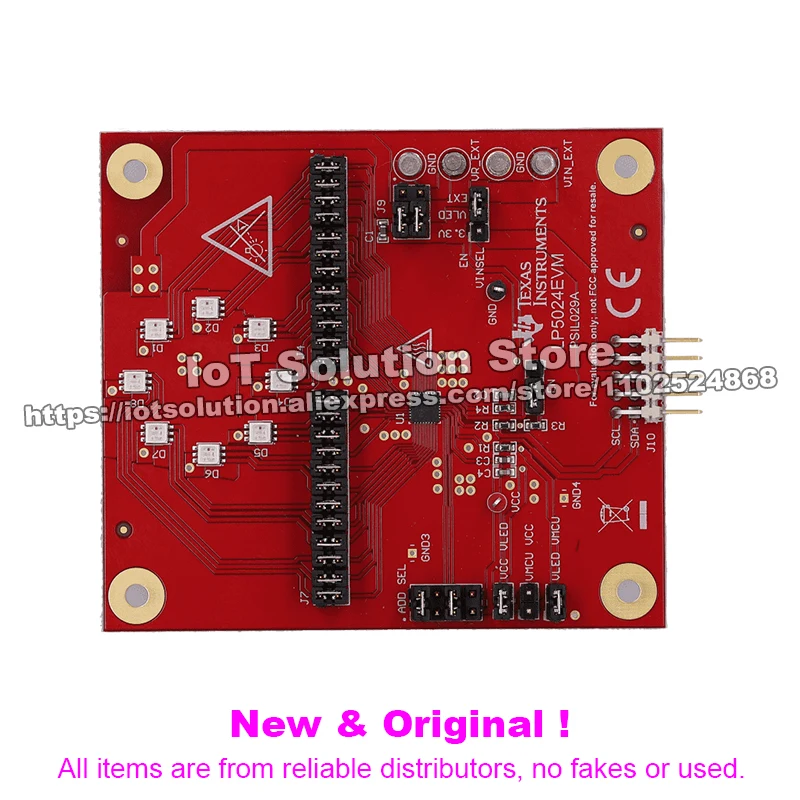 LP5024EVM LP5024 12-bit PWM ultralow quiescent current I2C RGB LED driver evaluation module