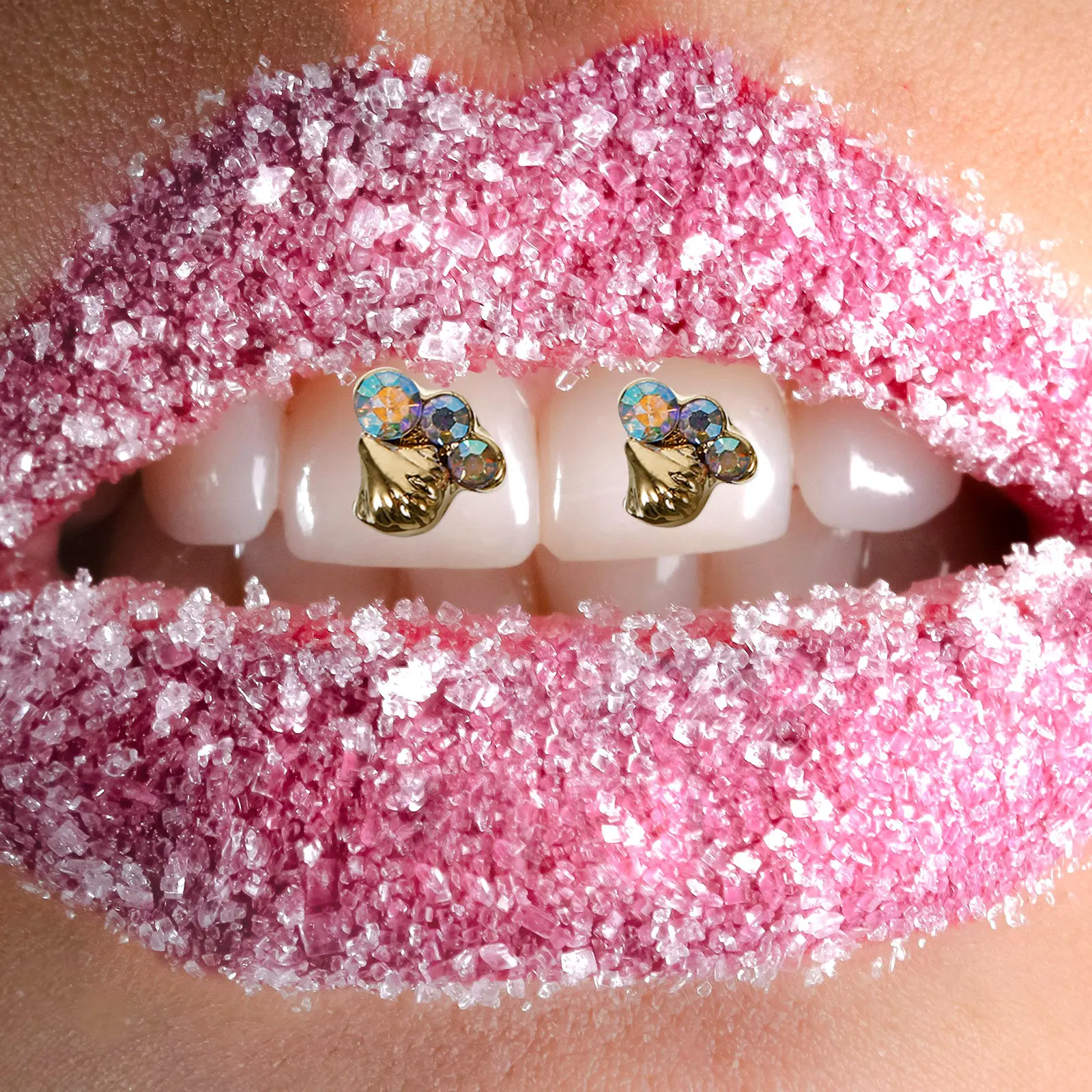Heart Style Tooth Rhinestone Set DIY Teeth Jewelry Decor Charming Dental Ornament Safe Easy Apply Rhinestone Teeth Kit