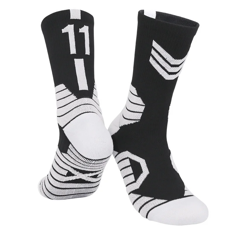 Chaussettes de sport de basket-ball professionnelles pour hommes, serviette de genou épaissie, chaussettes d'astronomie pour enfants