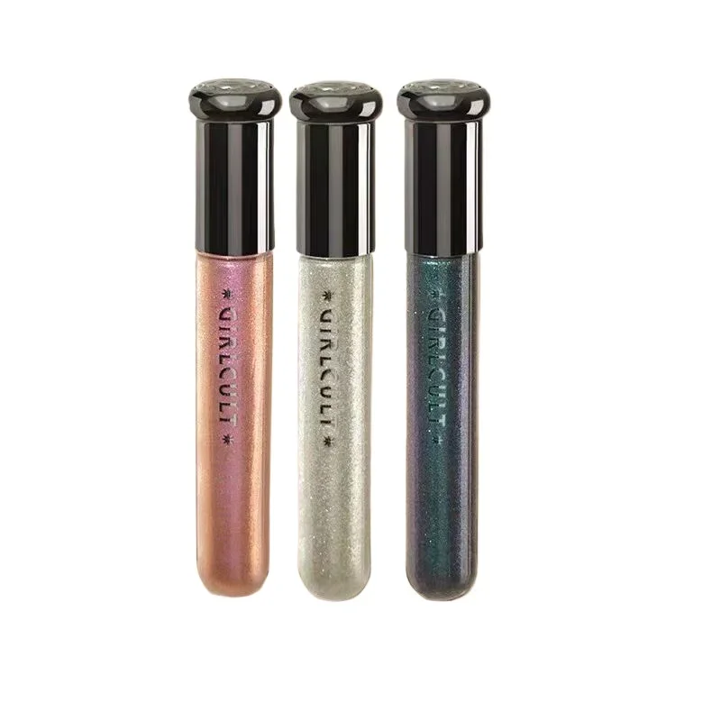 Girlcult カメレオン リキッド アイシャドウ ファイン グリッター カメレオン スリーパー カイコ ハイライト 単色 長持ちする目化粧品