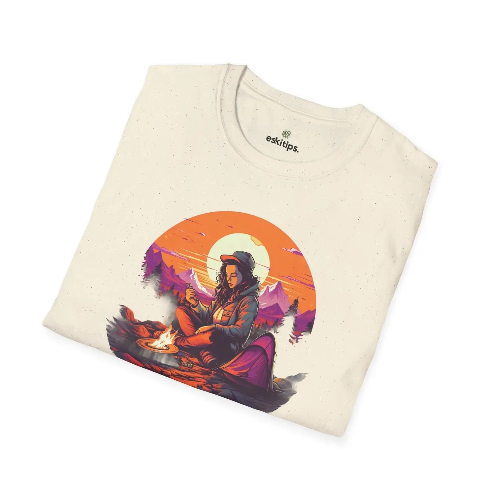 Adventure Awaits: Cozy Campfire Sunset T-Shirt