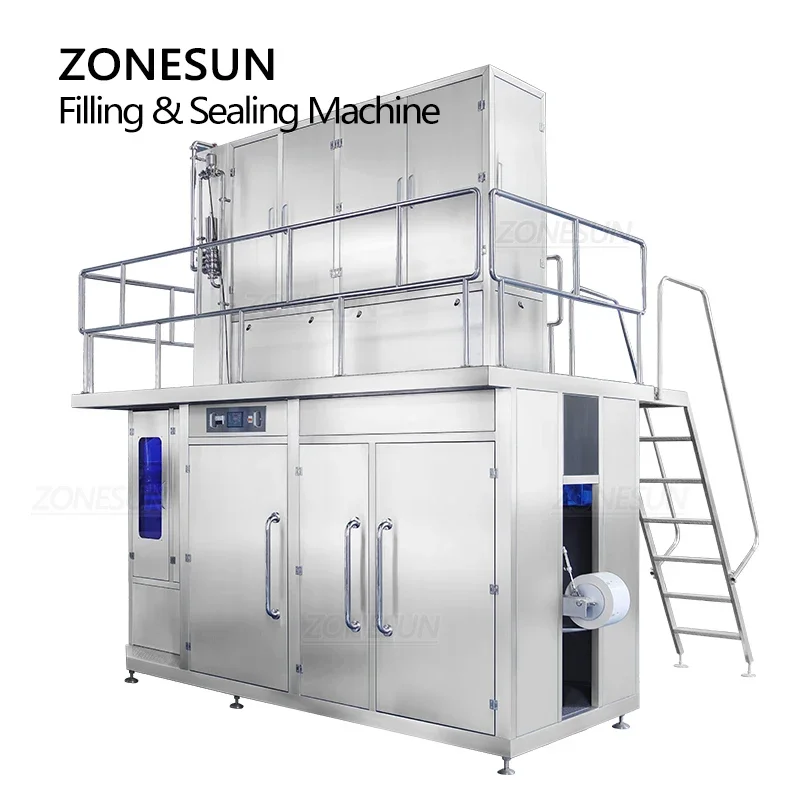 ZONESUN ZS-AUBP Máquina de llenado para envasado aséptico de alimentos líquidos 125 ml-1 L bebidas lácteas Línea de producción de cartón aséptico UHT