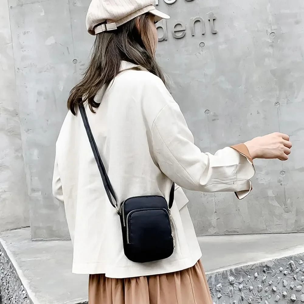Women Bag Waterproof Shoulder Bag Crossbody Zipper Mobile Phone Lady Female Multifunction Handbag Wrist Purse Womens Pouch image 4