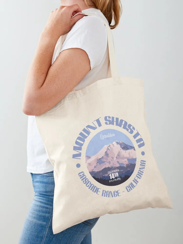 

Mount Shasta (P) Tote Bag reusable shopping bag Portable shopping bag tote woman Women's tote