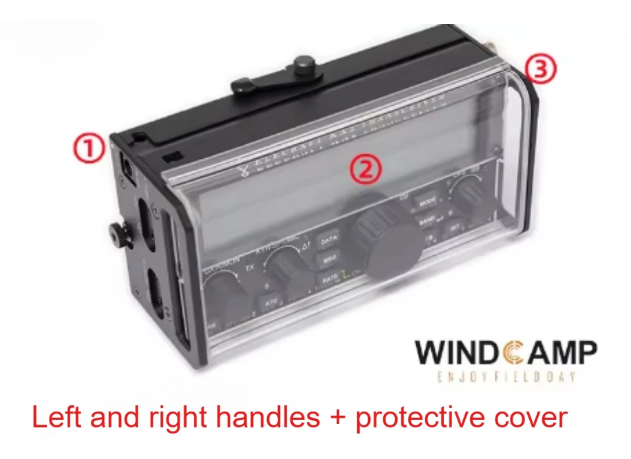 

Боковая панель KX3 для Elecraft KX3 WINDCAMP Elecraft KX2, комплект портативного коротковолнового радиозащитного экрана, левая и правая ручка и защитная крышка