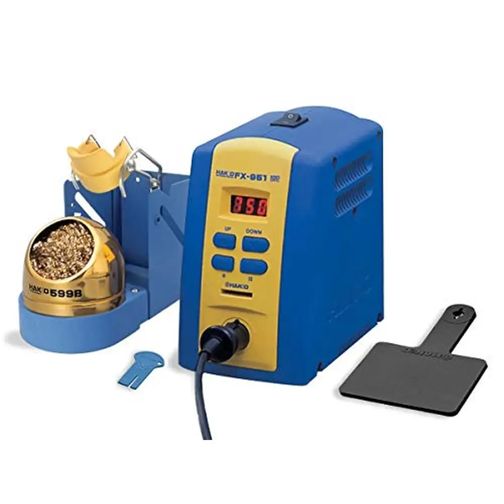 FX951-66 Soldering Station Superior Heat Transfer Thermal Recovery Auto Shutoff Low Temp Alarm Lockout Key Card No Calibration