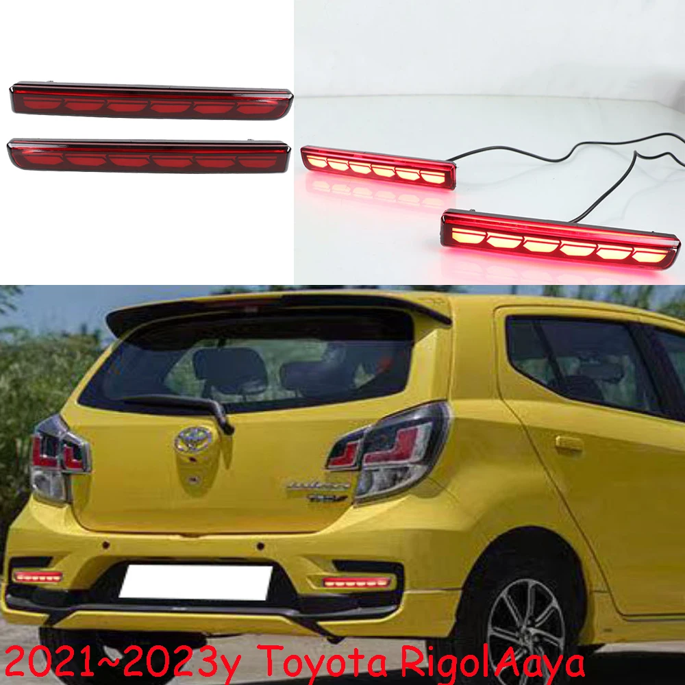 

car accessories bumper tail light for Toyota rigolAaya rear light taillight Reflector LED 2021~2024y rigol Aaya fog lamp