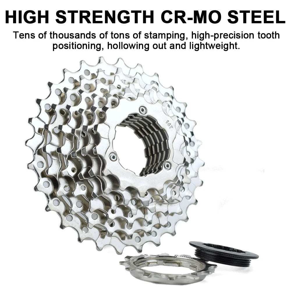 1PCS Mountain Road Bicycle 7 Speed Cassette 7S Flywheel Sprocket 12-28T/12-32T Freewheel Cassette Flywheel Parts