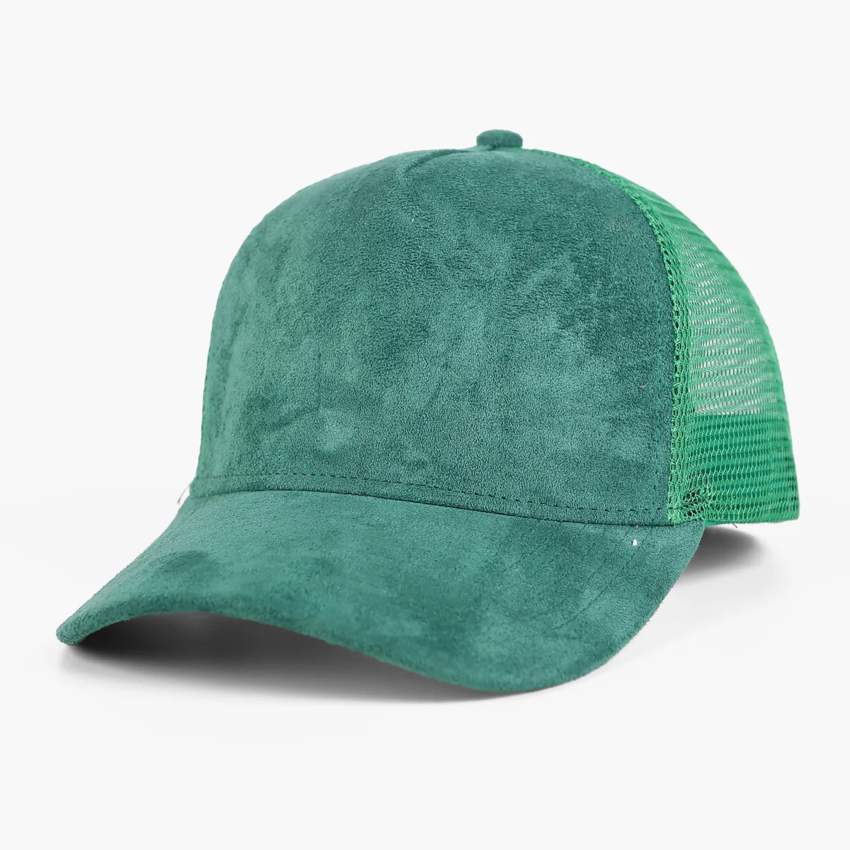 1 Stück Baseballkappe für Herren 5-Panel Mesh Wildleder Trucker Hut Damen Frühling Sommer Outdoor Sportmützen Einfarbige Gorros – Detail 6