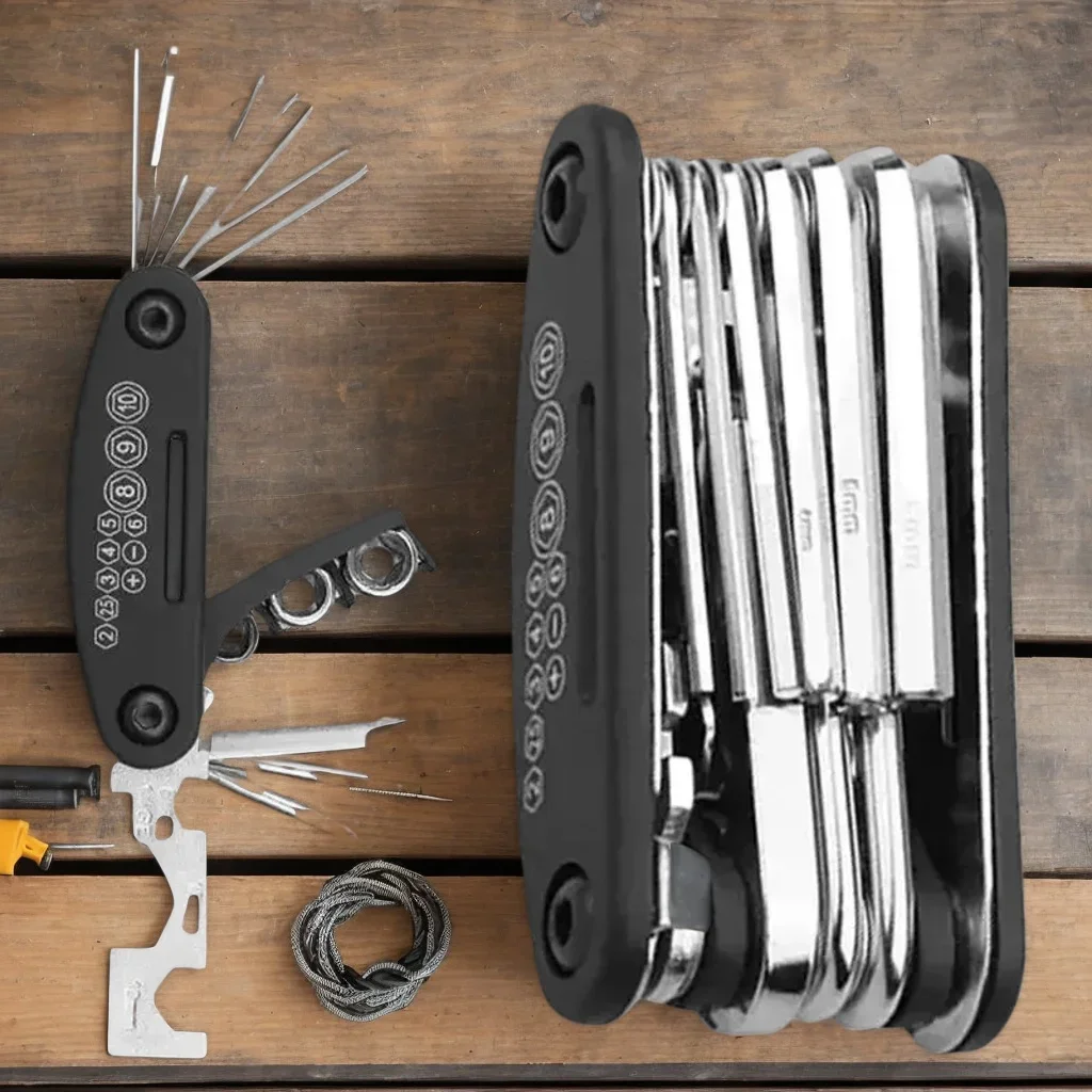 AliExpress NONE Durable 16-in-1 Cycling Multi Tool - Ergonomic Bike Repair Kit for Road/Mountain Bicycles