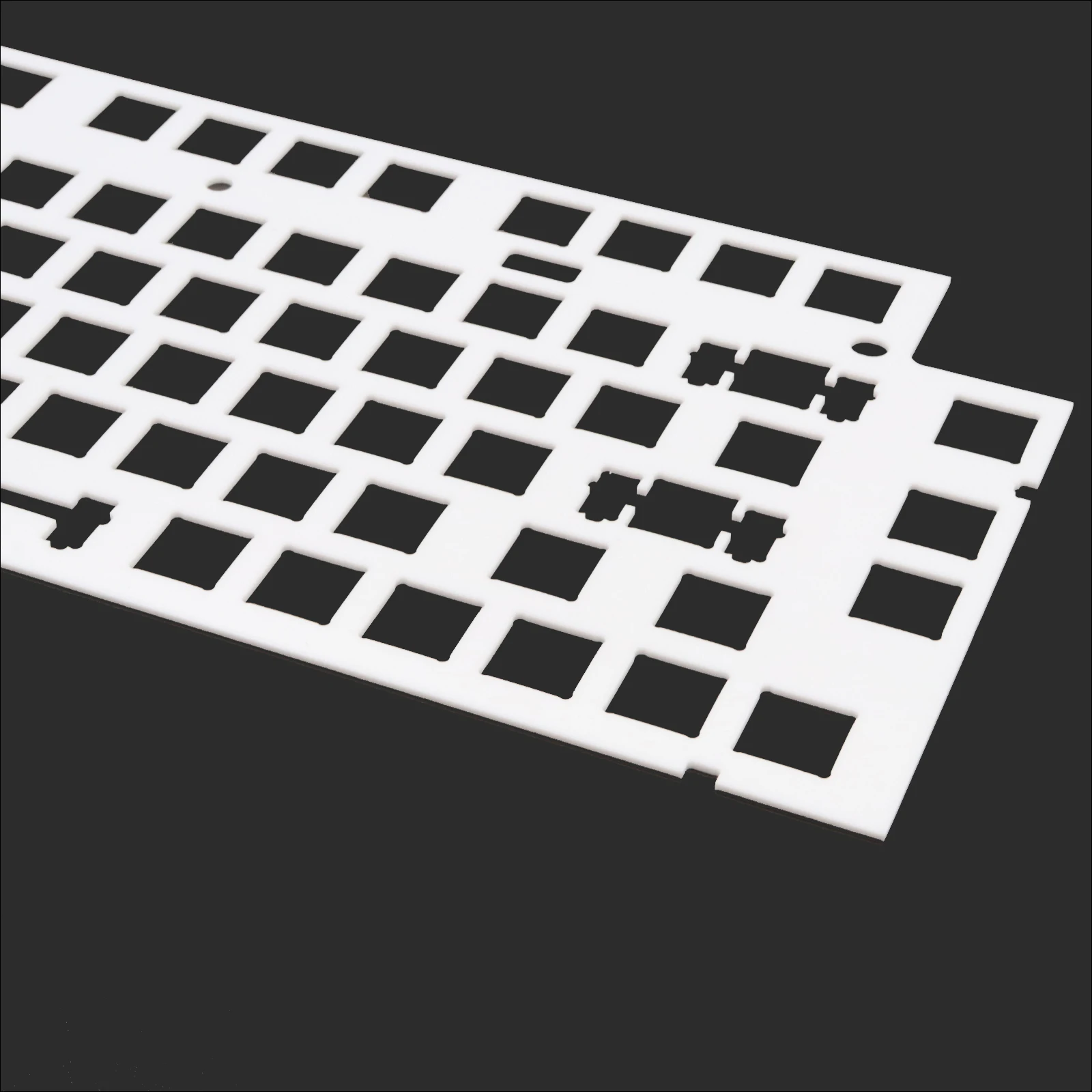 NJ80 PC Plate Keyboard Positioning Plate PC POM White Black Positioning Plate 