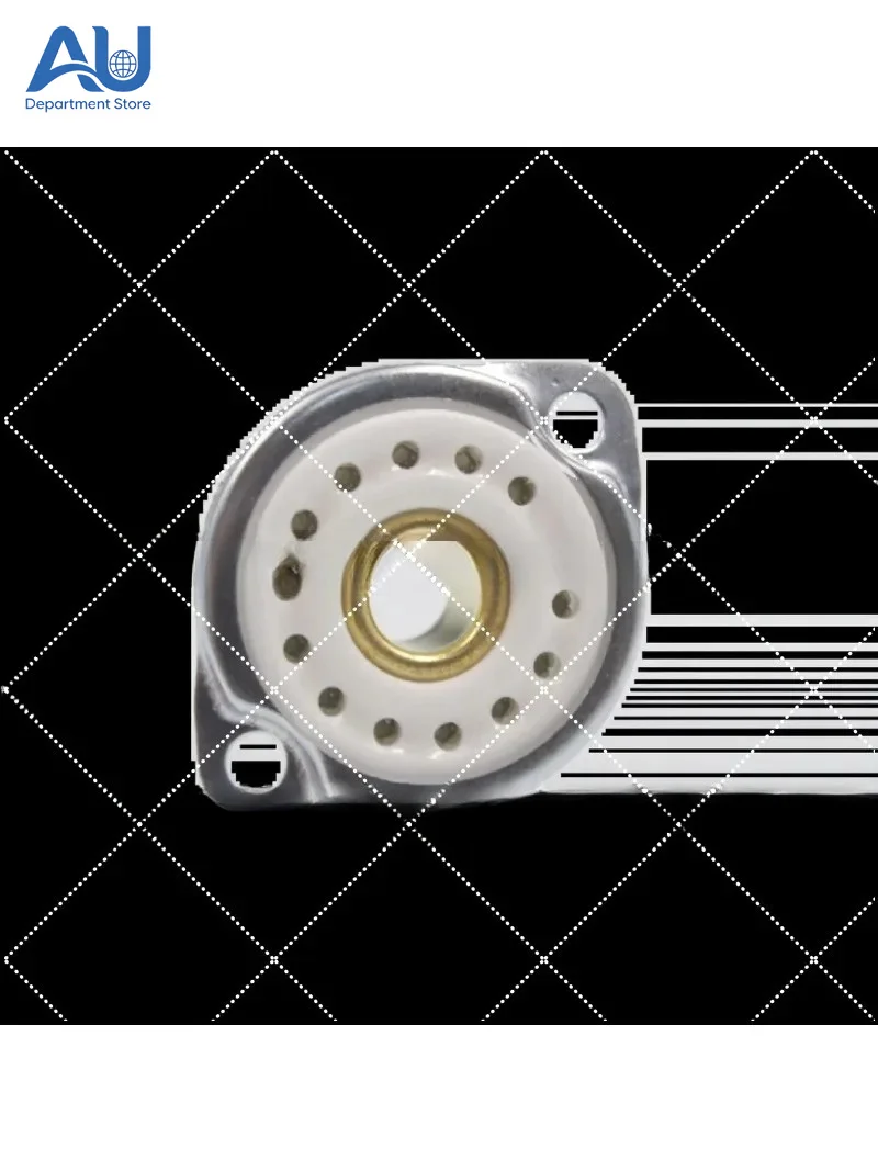 10pcs Ceramic 13-Pin Tube Socket for Glow Tube Fluorescent Tube, B5092 Compatible, QS30-1 SZ-8 YS30-3