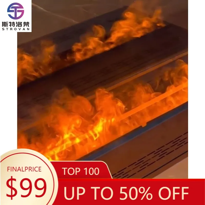 

ZXHK Insert 3D Decor Atomization Steam 800mm APP Controlled Dynamic Melody Model Black Water Vapor Flame Electric Fireplace
