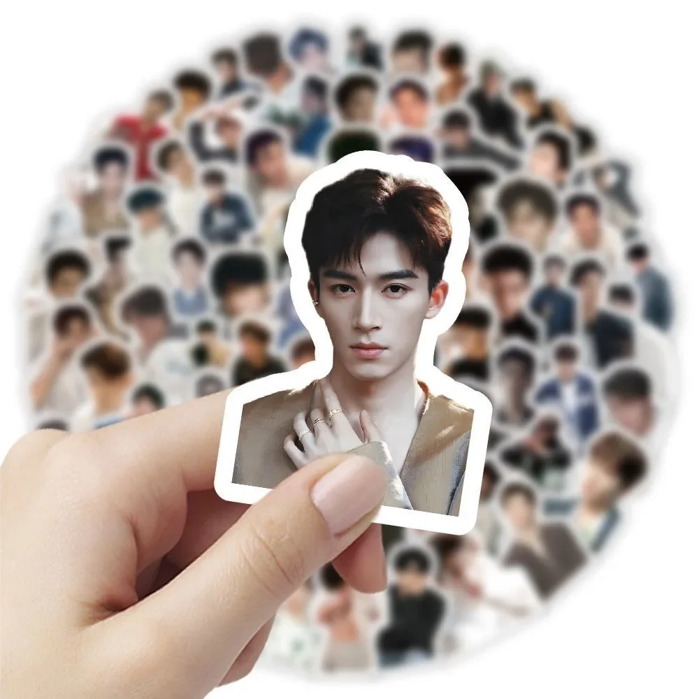 100PC/SET Wang Xingyue Poster Humanoid Stickers Hot TV Character Drama Stills Hand Account Materials Pad Computer Cellphone DIY