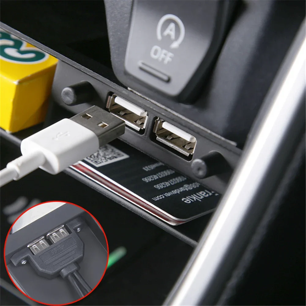 Center Console Organizer for Toyota RAV4 2019 2020 2021 2022 Center Console Storage Box Organizer Tray with USB Port Accessories