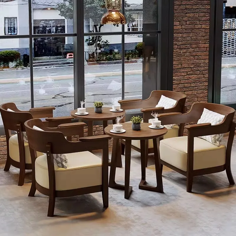 Modern Hotel Restaurant Furniture Fast Food Restaurant Table Sets Coffee Shop Furniture Cafe Table and Chair New Design view 4