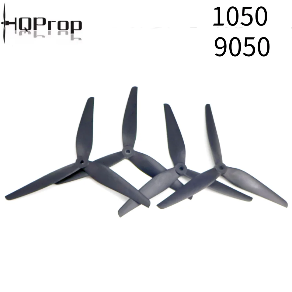 

HQDrop 10x5x3 9x5x3 1050/9050 10 дюймов/9 дюймов 3 черных углеродистых нейлоновых пропеллеров для беспилотных антенных транспортных средств RC FPV