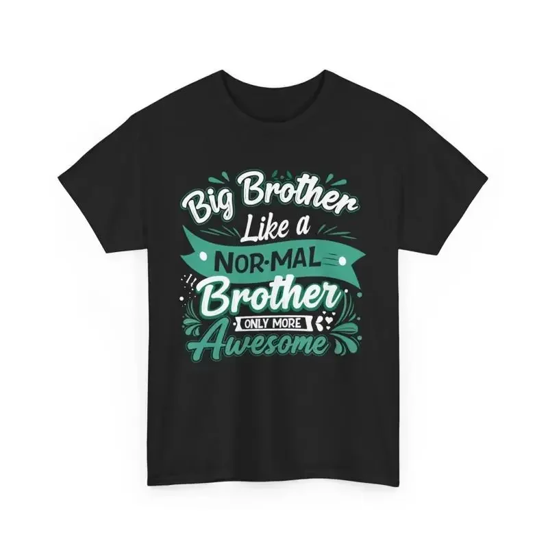Big Brother Normal Awesome T Shirt Funny Sibling Family Matching