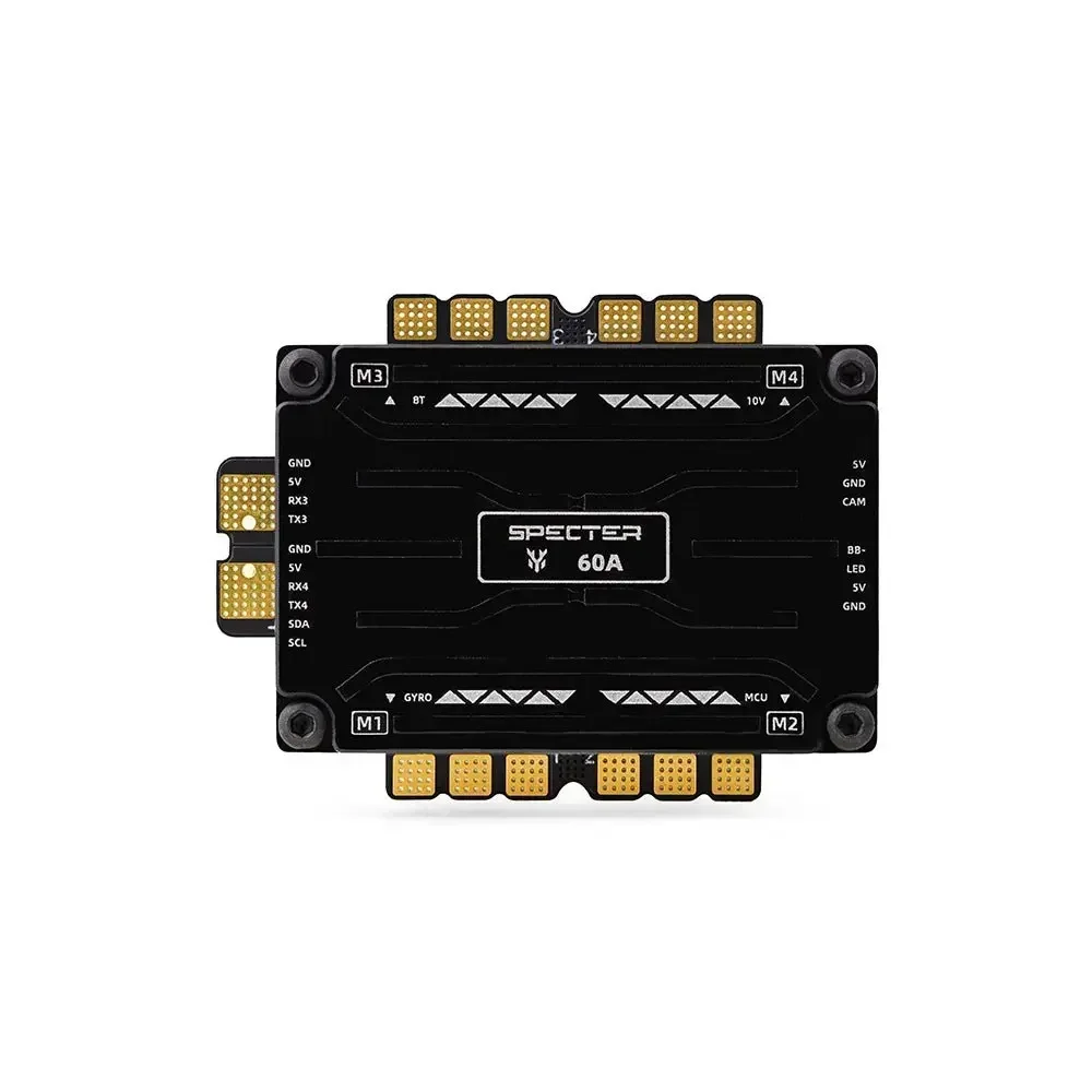 HGLRC F760 BOX FPV Stack, Pre‑configured F722 FC + 60A BL32 ESC Stack, Perfect for Freestyle & Cinematic FPV Multirotor Build