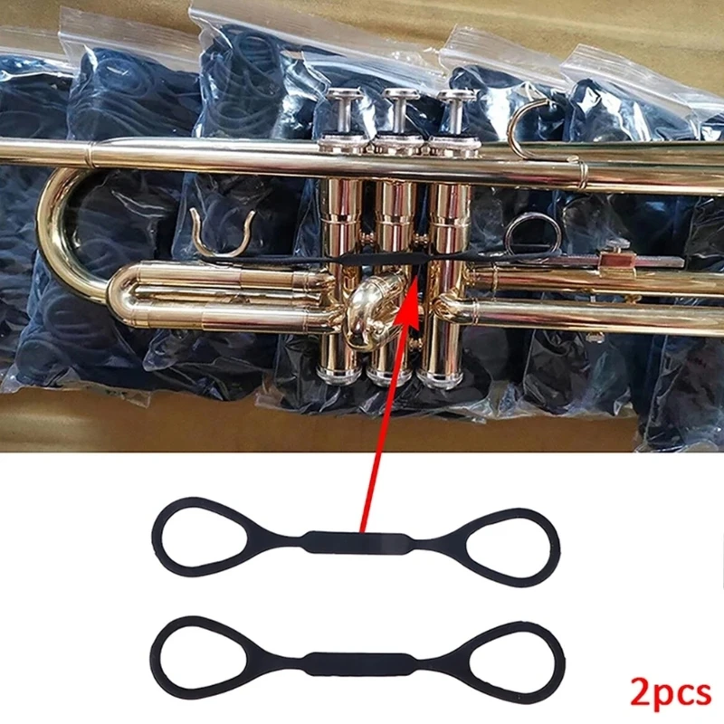 Q39E 2Pcs Trumpet Tension Cord Pipe Drag Cord Musical Instrument Change Tube Tow Rope Trumpet Accessories Easy to Use
