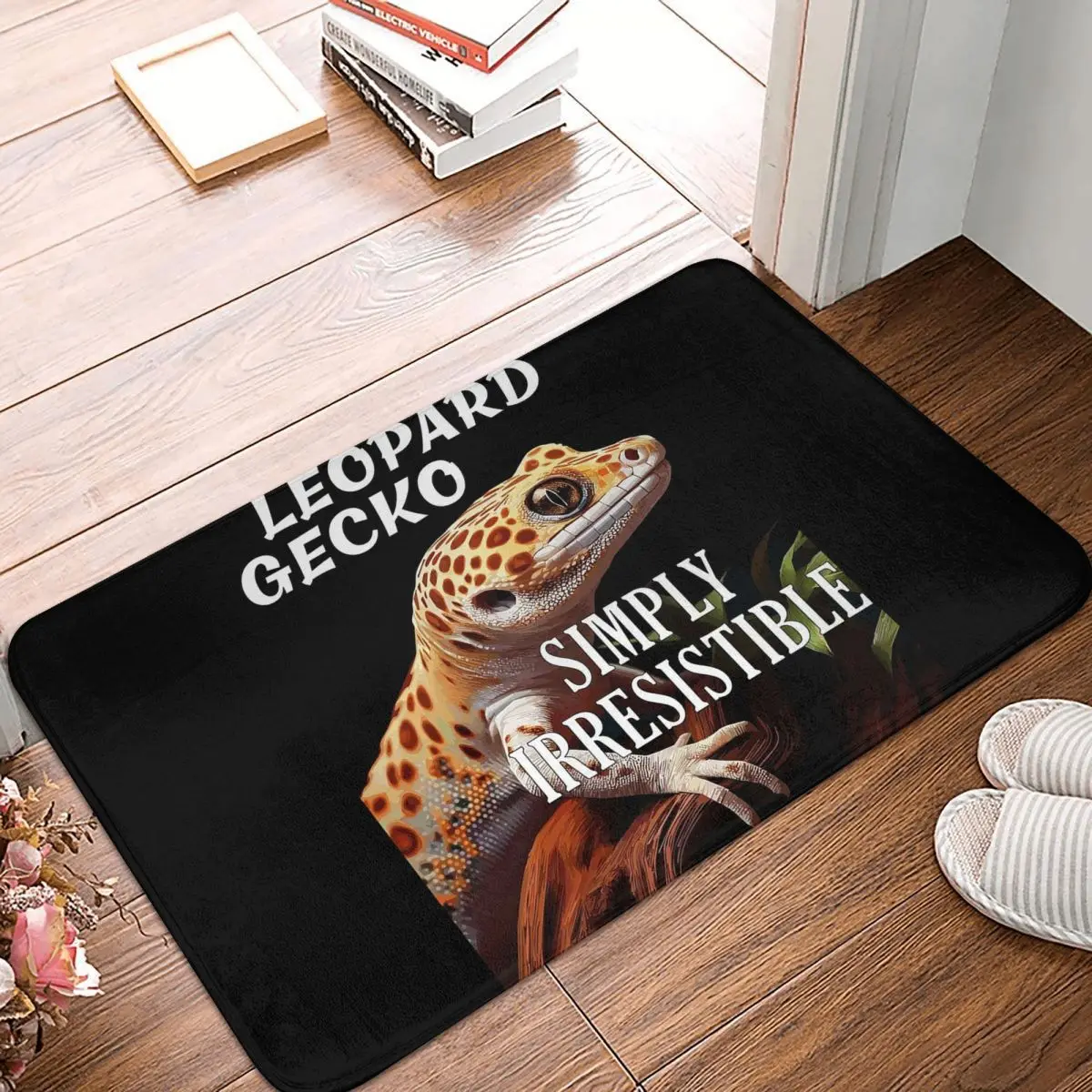 Leopard Gecko Simply Irestanist Non-slip Doormat Floor Mat Cushion Carpet Rug for Kitchen Entrance Home Bedroom Footpad Mats