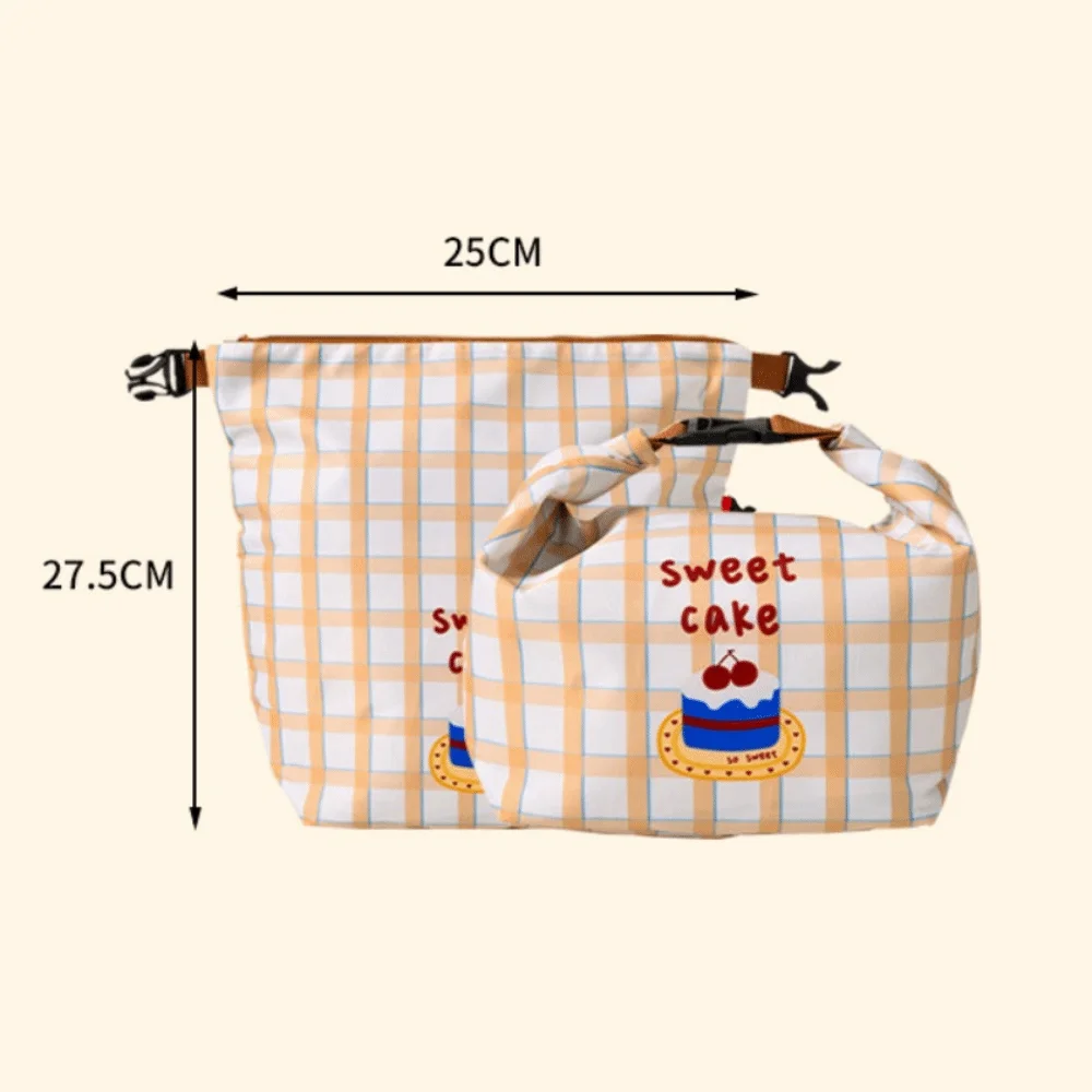 

Cute Cartoon Print Lunch Bag Oil-proof Fresh-Keeping Outdoor Picnic Bag Large Capacity Portable Students Lunchbox Bag