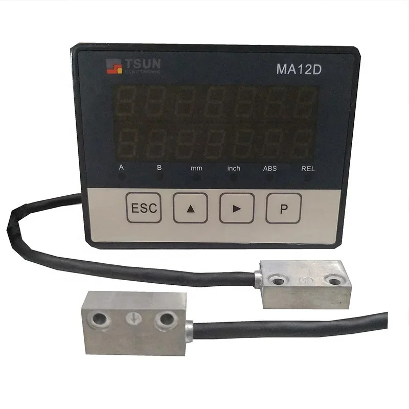 Tsun-MA12D Double Axis Double Induction Head Double Display Digital Display Meter for Wood Processing