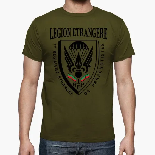 France Legion Extranjera T-Shirt 100% Cotton O-Neck Summer Short Sleeve Casual Mens T-shirt Size S-3XL