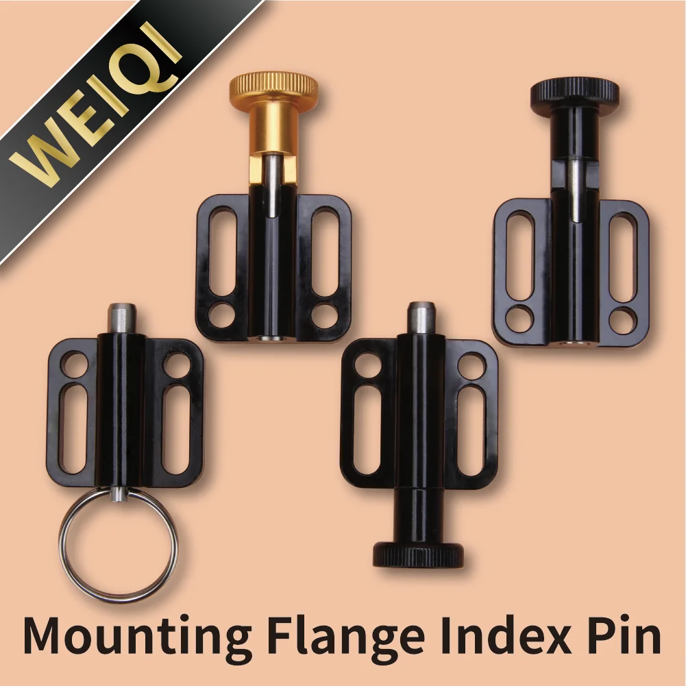 New Aluminum Monuting Flange Indexing Pin Pull Handle Positioning Indexing Plunger