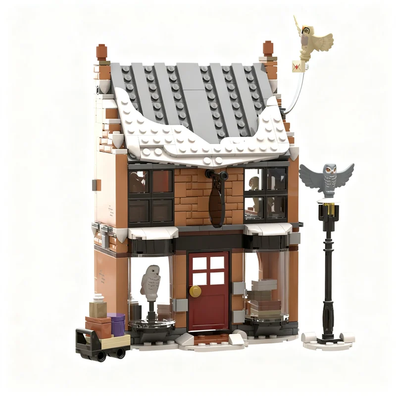 

414PCS MOC Magic Village Owl Post Model Custom Puzzle DIY Creative Ideas Kid Toy Birthday Gift Assembly Kids Child Building Toys