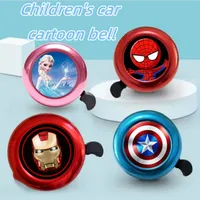 New Marvel Spider-Man Iron Man Captain America Cartoon Children's Bicycle Bell Cute Balance Car Baby Bike Bell Horn Accessories