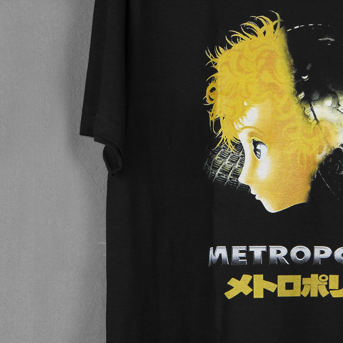 Metropolis T-Shirt Japanese Anime Katsuhiro Ohtomo Osamu Tezuka Memories Classic Fit Men Women Cotton Summer Black Tee