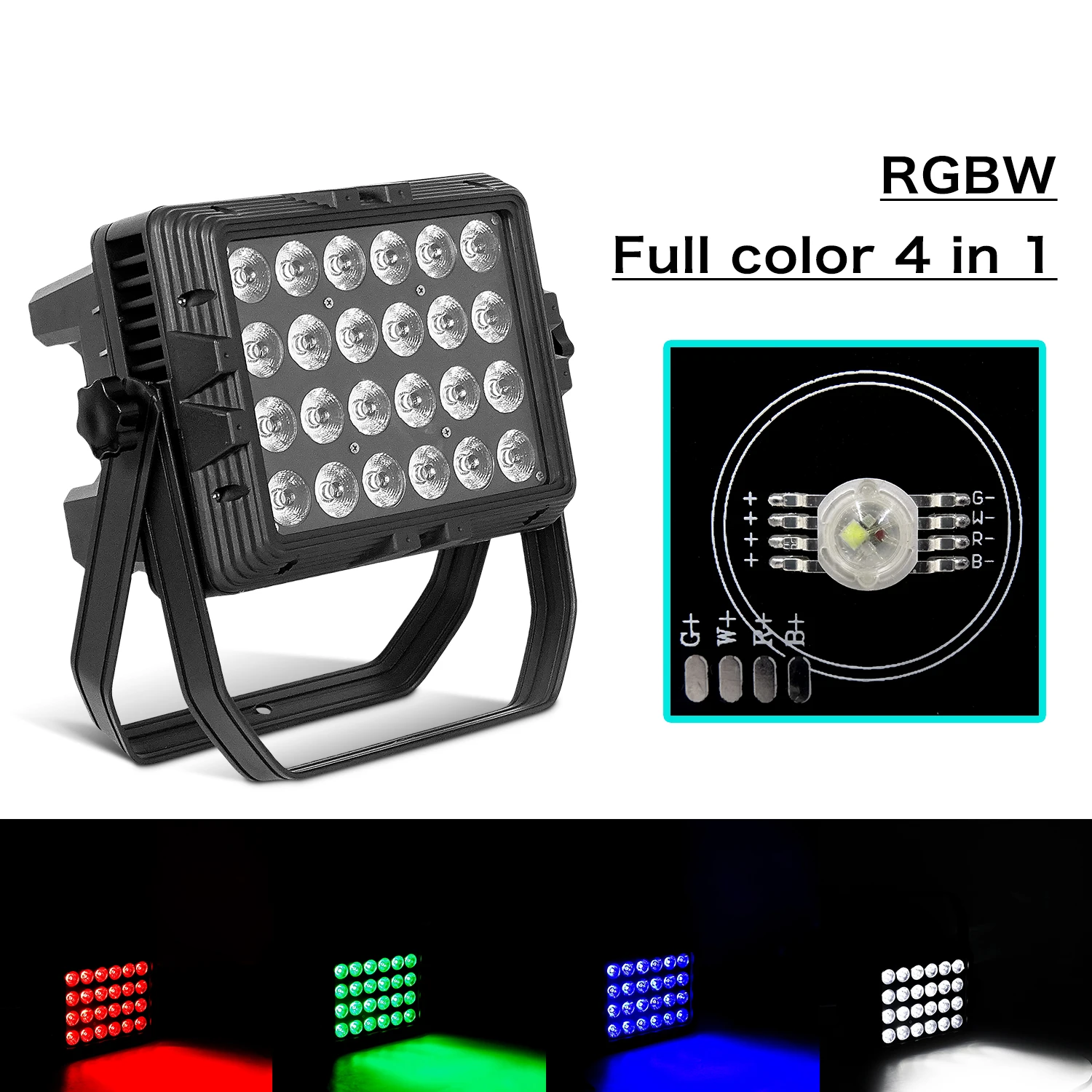 4 Teile/lose Im Freien Wasserdichte Bühne Licht 24x12W RGBW/24x18W RGBWA UV 6 in 1 LED Platz Par Licht DJ Disco Ausrüstung Beleuchtung