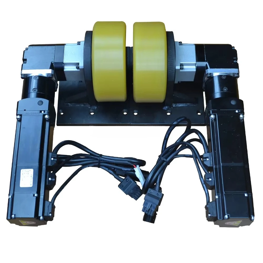 300 KG AGV drive wheels, BLDC motor controller and brakes, 150 mm wheel diameter drive unit