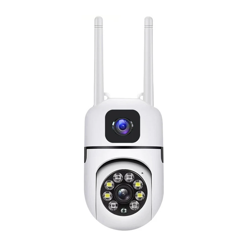 

HD Smart Surveillance Camera Indoor HD Dual-Lens Dual-Screen Linkage Surveillance Camera 360° Rotation Two-Way Voice